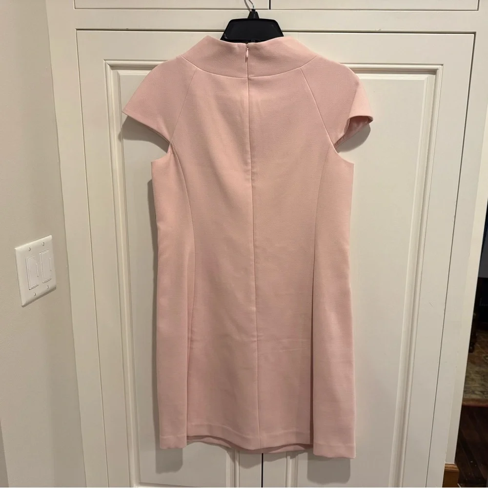 Harper Rose Blush A Line Roll Neck Dress - Picture 2 of 7